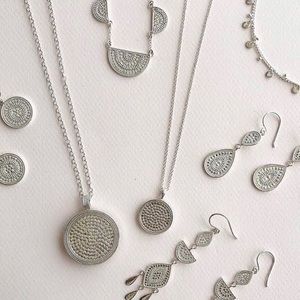Anna Beck Sterling Silver Medallion Necklace